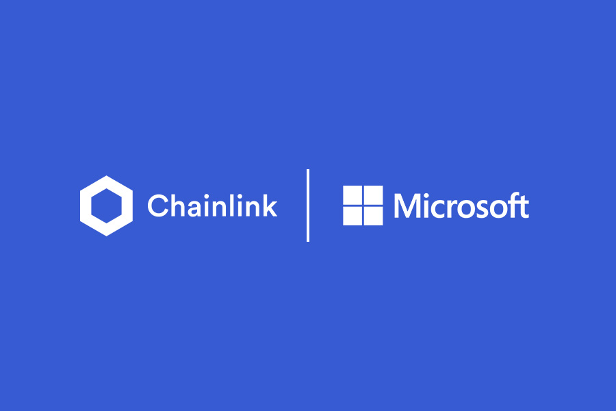 chainlink x microsoft logos