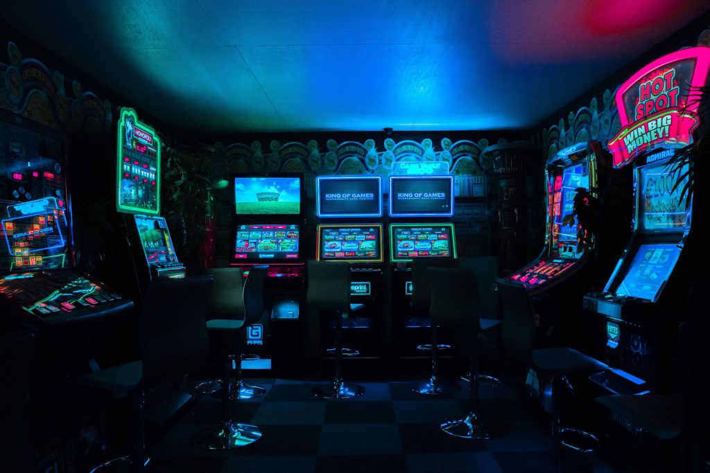 a neon arcade