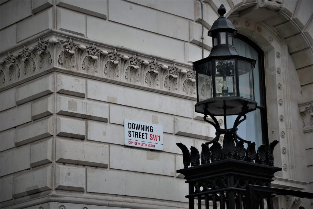 street sign for Downing Street